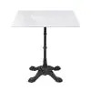 Tafel - Vierkant - 4 Teens - Marmer Wit - Gietijzer - H 72 x B 80 x D 80 CM - G-Line