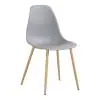 Stoel Luana - Lichtgrijs / Houtlook - G-Line