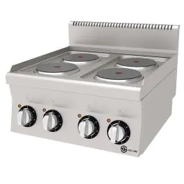 Kooktafel - 4 Zones - Elektrisch - RVS - 400V - B 60 CM - G600 Line - G-Line