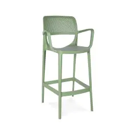 Terras Barkruk Milaan - Armleuning - Groen - Kunststof - G-Line
