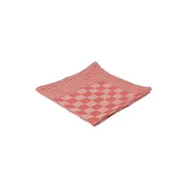 Theedoek - Blok - 65 CM - Rood - 6 Stuks - Betra - 2020036