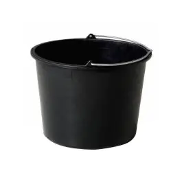 Bouwemmer - 12 Liter - Zwart - Betra - 651053