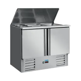 Saladette - 2-Deurs - Digitale Temperatuurregeling - RVS - 230V - H 87 x B 90 x D 70 CM - Saro - 323-1000