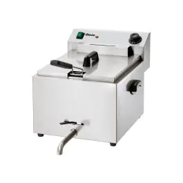 Friteuse - 9 7 Liter - Aftapkraan - 400V - Bartscher - 162500