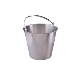 Emmer - 12 Liter - Ø 31 x H 27 CM - RVS - Jantex - J807