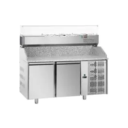Pizzawerkbank - 2 Deurs - 6 x 1/3 GN - Tecnodom - PZ02MID80+VR316