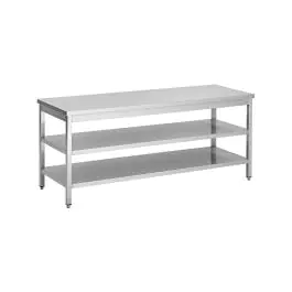 RVS Werktafel - Dubbel Onderschap - Premium - Gelast - G-Line