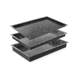 Gastronormbak geëmailleerd - RVS - 53 X 32.5 X (H) 4 CM - Hendi - 890240