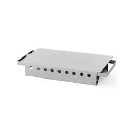 Schotelwarmer 2-pits - RVS  aluminium - H 6.5 X 18 X 33 CM - Hendi - 463000