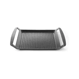 Grillplaat voor inductiekookplaten - Aluminium - H 3.5 X 26 X 39 CM - Hendi - 629130