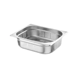 Gastronormbak 1/2 geperforeerd - RVS - H 10 X 26.5 X 32.5 CM - Hendi - 807330