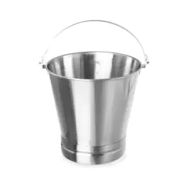 Emmer met versterkte voet - RVS - H 31 X 30 CM - Hendi - 516706