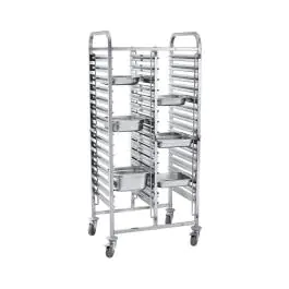 Regaalwagen - Dubbel - 30 x 1/1 GN - H 173 x 55 x 74 CM - Hendi - 810576