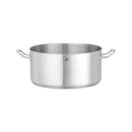 Kookpan - Laag - Zonder Deksel - 12 Liter - H 15.4 x Ø 32 CM - Hendi - 837689