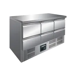 Koelwerkbank - Digitale Temperatuurregeling - RVS - 230V - H 87 x B 136.8 x D 70 CM - Saro - 323-10041