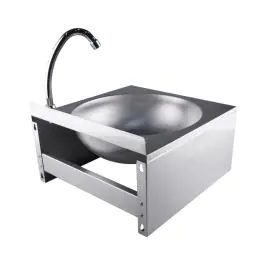 Handwastafel - Kniebediening - RVS - H 24 x B 40 x D 40 CM - Saro - 353-1007