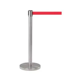 Afzetpaal - Rood Trekkoord - RVS - G-Line