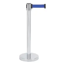 Afzetpaal - Blauw Trekkoord - RVS - G-Line
