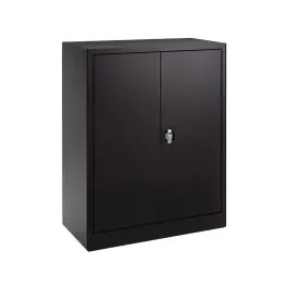 Dossierkast - Zwart - H 100 x 80 x 42 CM - Met slot - FLC