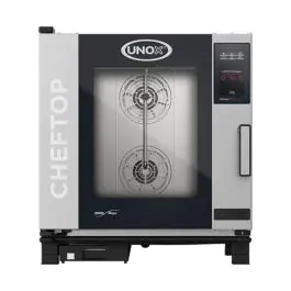 Cheftop Mindone - H 84.3 x 75 x 78.3 CM - 81.1 KG - 380 - 415 - Zonder - Stekker V - 11700 W - RVS - +30°C / +260°C - Unox - 596240