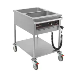 Bain Marie - H 90 x 60 x 85 CM - 37 KG - 220 - 240 V - 2100 W - RVS - MaxPro - 921350