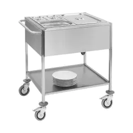 Bain Marie - H 87.5 x 67.3 x 84 CM - 30 KG - 220 - 240 V - 3000 W - RVS - 710052