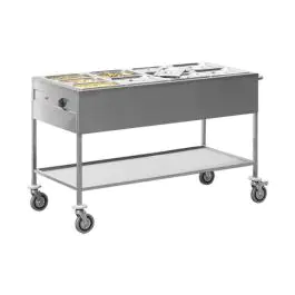 Bain Marie - H 87.5 x 67.3 x 149 CM - 58 KG - 220 - 240 V - 1500 W - RVS - 710054
