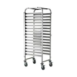 Regaalwagen - H 173.5 x 46 x 62 CM - 18 KG - RVS - Caterchef - 535030
