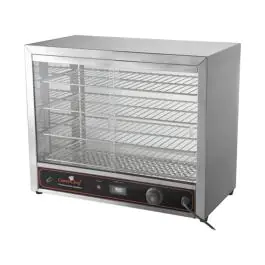 Warmhoudvitrine - H 53 x 64 x 36 CM - 45 KG - 220 - 240 V - 1000 W - RVS - +30°C / +85°C - Caterchef - 680050