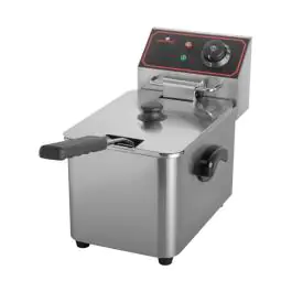 Friteuse - H 31.8 x 20.8 x 37.7 CM - 5 KG - 220 - 240 V - 2000 W - RVS - 5 Liter - Elektrisch - Caterchef - 688005