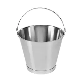 Emmer - H 32 CM - 1.58 KG - Ø35 CM - RVS - 15 Liter - 820002