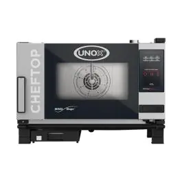 Cheftop Mindone - H 53.8 x 75 x 78.3 CM - 53.8 KG - 380 - 415 - Zonder - Stekker V - 5000 W - RVS - +30°C / +260°C - Unox - 596213