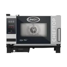 Cheftop Mindone - H 53.8 x 75 x 77.3 CM - 53.8 KG - 380 - 415 - Zonder - Stekker V - 5000 W - RVS - +30°C / +260°C - Unox - 596212