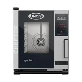 Cheftop Mindone - H 64.9 x 53.5 x 72 CM - 55.2 KG - 380 - 415 - Zonder - Stekker V - 5200 W - RVS - +30°C / +260°C - Unox - 596233