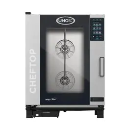 Cheftop Mindplus - H 101 x 75 x 78.3 CM - 97.6 KG - 380 - 415 - Zonder - Stekker V - 18500 W - RVS - +30°C / +260°C - Unox - 596254
