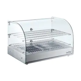 Warmhoudvitrine - H 37.6 x 55.4 x 37.6 CM - 16 KG - 220 - 240 V - 800 W - RVS - +30°C / +90°C - Caterchef - 688081