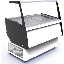 Schepijsvitrine Cuba - 13x 5 Liter - 230V - H 128.5 x B 166.4 x D 84.2 CM - Combisteel