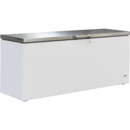 Vrieskist - RVS Deksel - 635 Liter - Wit - 230V - H 84 x B 190.4 x D 74.3 CM - Combisteel