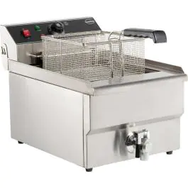 Friteuse - Elektrisch - Tafelmodel - 10 Liter - 400V - H 38 x B 34 x D 56 CM - Combisteel