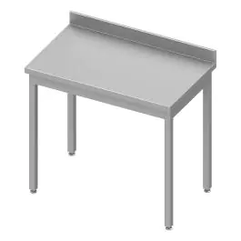 RVS Werktafel - Zonder Verbindingsstang - Opstaande Rand 10 CM - G-Line