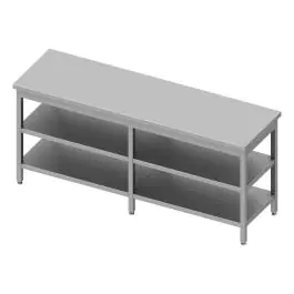 RVS Werktafel - Dubbel Onderschap - G-Line