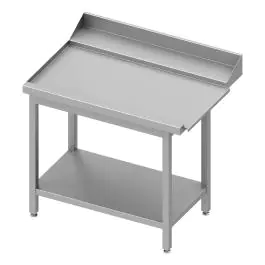 RVS Afvoertafel - Links van de vaatwasser - Met Onderschap - G-Line