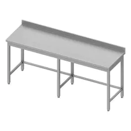 RVS Werktafel - Zonder Onderschap - Opstaande Rand 10 CM - G-Line