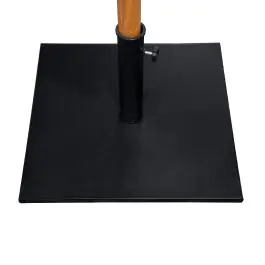 Parasolvoet - 25 KG - Zwart - Gepoedercoat staal - H 30 x L 50 x B 50 CM - G-Line
