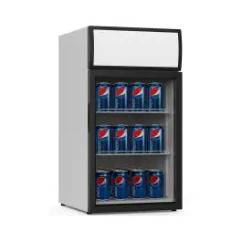 Koelkast - 50 Liter - 1-Deurs - Glazen Deur - Geventileerd - Wit - G-Line