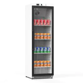 Koelkast - 369 Liter - 1-Deurs - Glazen Deur - Geventileerd - Wit - G-Line