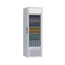 Koelkast - 420 Liter - 1-Deurs - Glazen Deur - Geventileerd - RVS - G-Line