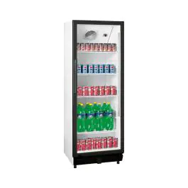 Flessenkoeler - 230 Liter - 1-Deurs - Glazen Deur - Geventileerd - Zilver - Saro