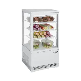Koelvitrine - Digitale Temperatuurregeling - Kunststof - 68 Liter - 230V - H 88.5 x B 42.8 x D 38.6 CM - Saro - 330-10001