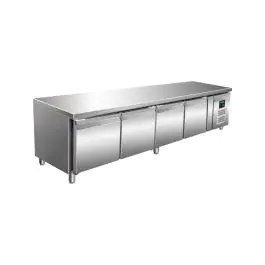 Onderbouw Koelwerkbank - Digitale Temperatuurregeling - RVS - 420 Liter - 230V - H 65 x B 223 x D 70 CM - Saro - 323-3118